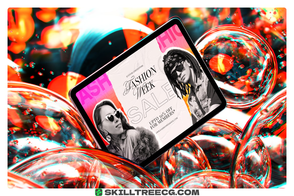 图片[3]-Glass Cyberpunk Tablet Mockup（103216）-技能树